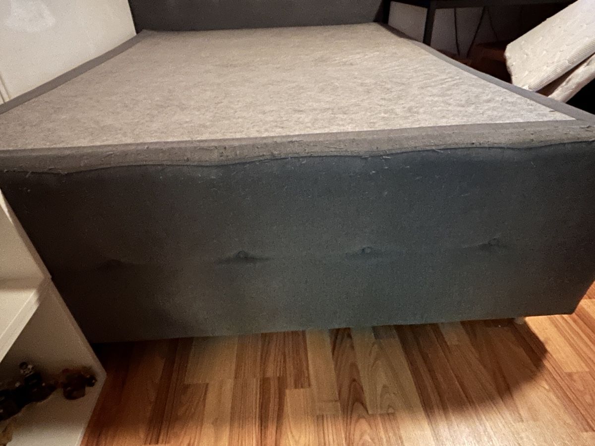 Betten: Boxspringbett 160 × 200 cm - Grau – Gebraucht aus Rorschach von Xenia_6qjs 3