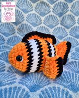 Handgehäkelter Clownfisch