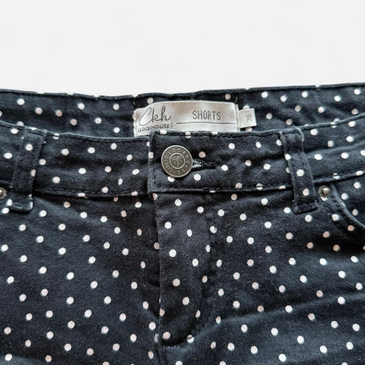 Pantaloni: Polka Dot Denim Shorts – Nuovo (secondo la descrizione) da Basel venduto da 1moonstar 1