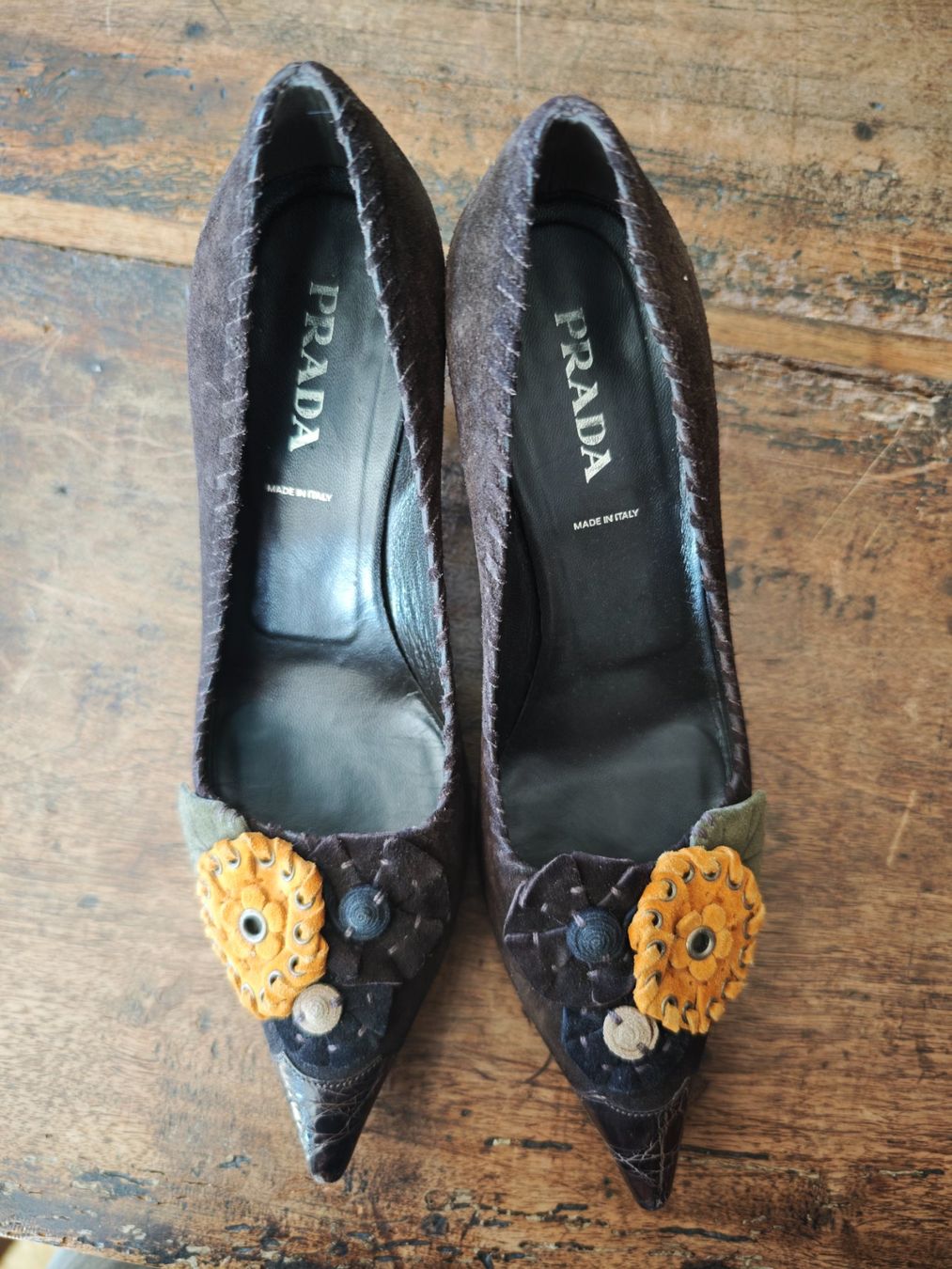 Prada Scarpe da donna: Prada, Kidden Heels; braun, Grösse: 37,5 – Usato da Uetikon am See venduto da AJV63 3