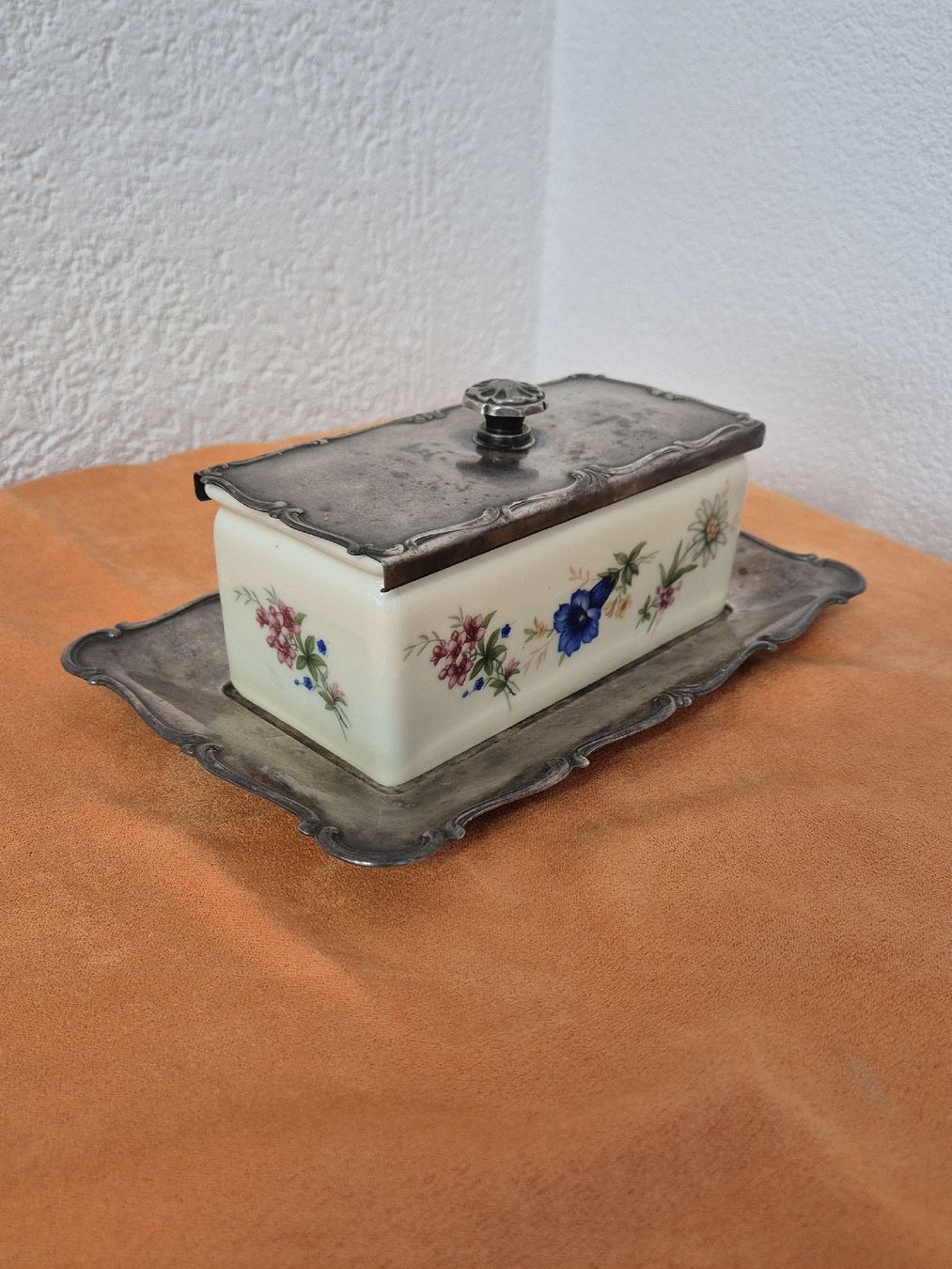 Rosenthal Zuccheriere: Wellner Rosenthal Marmeladen Schale/Dose versilbert, antik – Usato da Basel venduto da vintage.watches 2