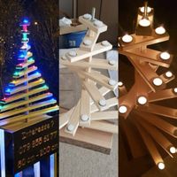 Tannenbaum Weihnachtsbaum Holz Tanne