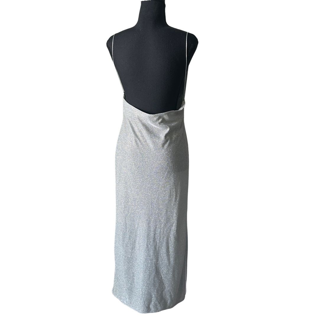 Kleider: DESIGNER-MIDI-PARTYKLEID SILBER GLITZER M – Neu und originalverpackt aus Zofingen von JumpInVintage 5