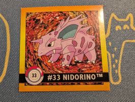 🇬🇧 Pokémon Sticker Serie 1 Artbox Nidorino 33