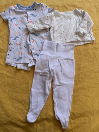 Baby Set Grösse 56 Newborn Strampler Hose Jäckchen