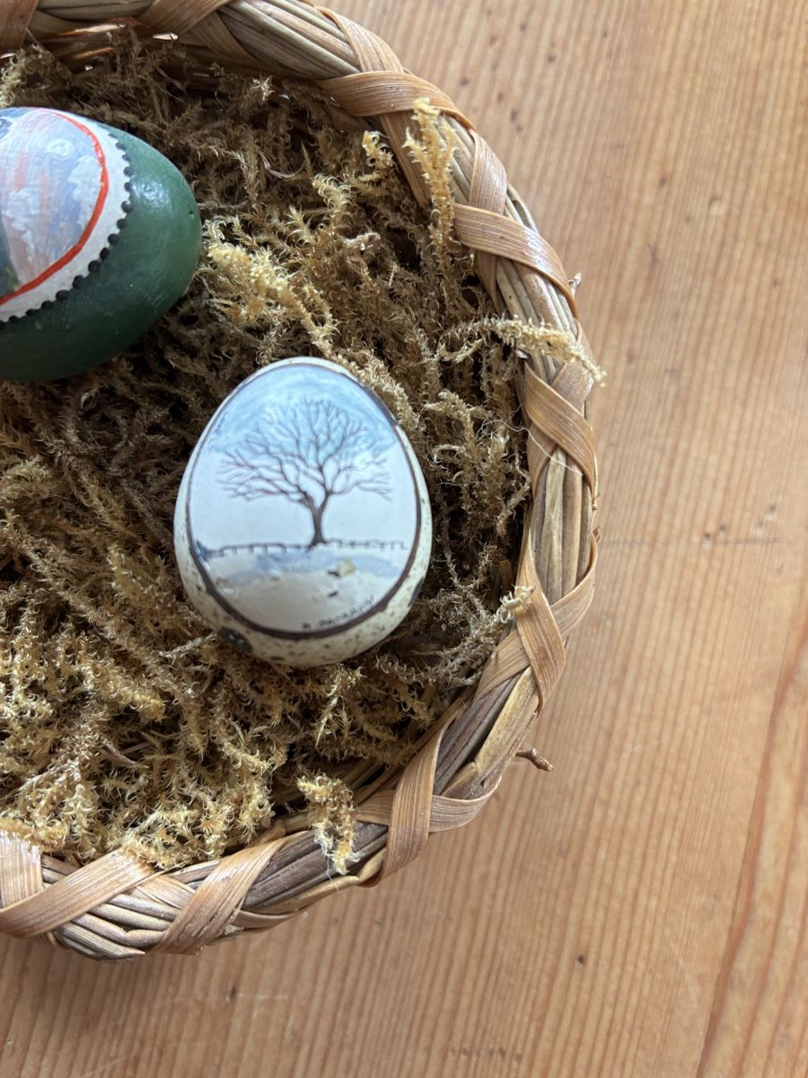 Tutte le decorazioni: Bemalte Vogeleili mit Nest – Usato da Urnäsch venduto da schneewittli. 5