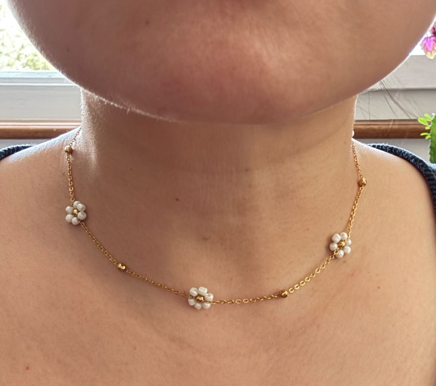 Ketten: Necklace with small flowers – Neu (gemäss Beschreibung) aus Zürich von kri_zhv2
