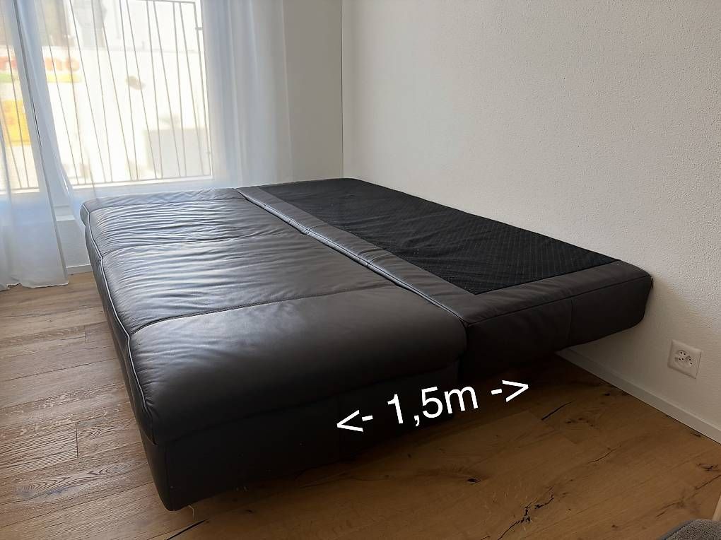 Divani: Ledersofa mit Schlaffunktion – Usato da Baden venduto da liz_8fx9 2