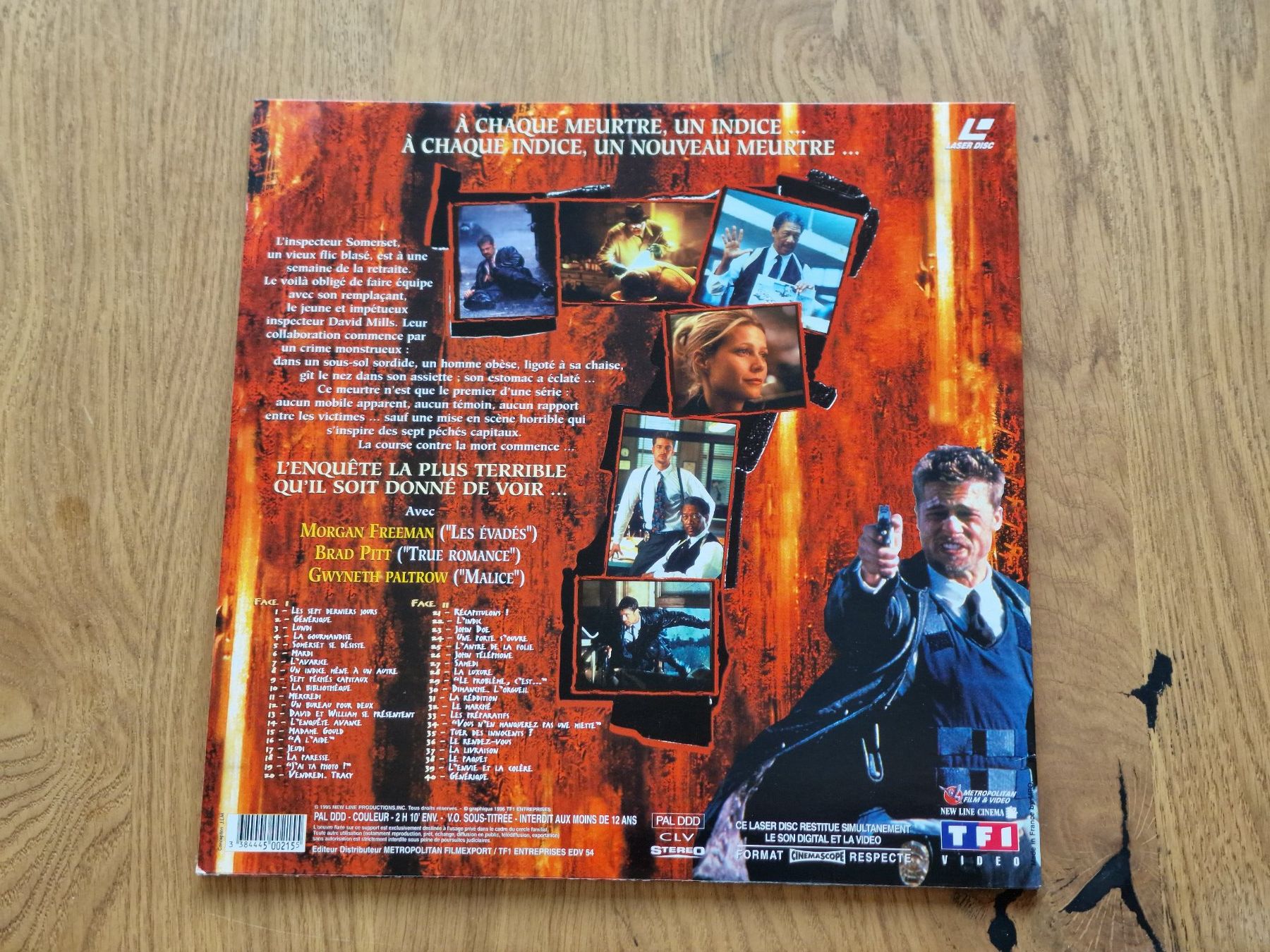 Tutti i DVDs: Seven - LaserDisc - PAL VOST FR – Usato da Courgenay venduto da Periote00 1