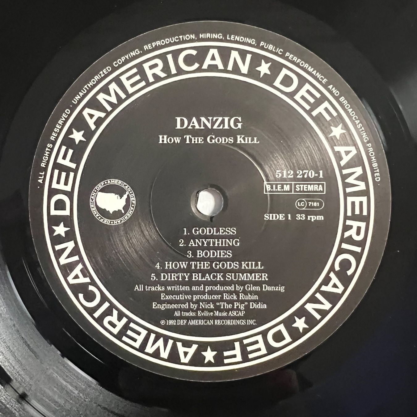 Dischi in vinile: Danzig - Danzig III : How The Gods Kill / 1. EU-Press. 1992 – Usato da Gais venduto da soundcave57 3