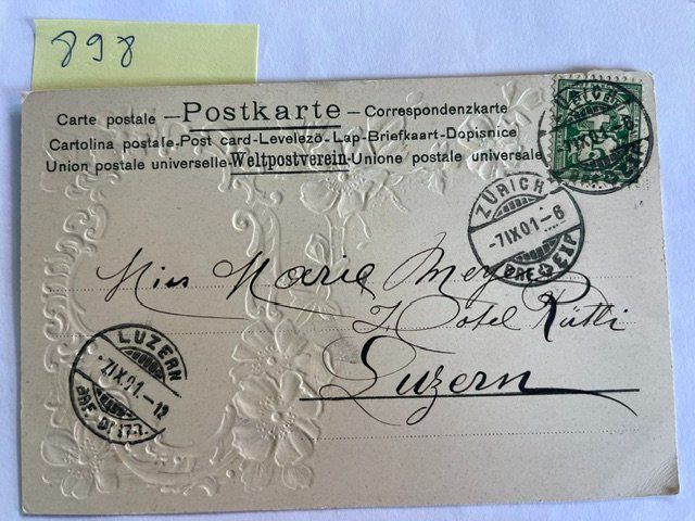 Cartes postales: Grusskarte 1901 mit Stempel – D'occasion à Niederwil AG par dahu75 1