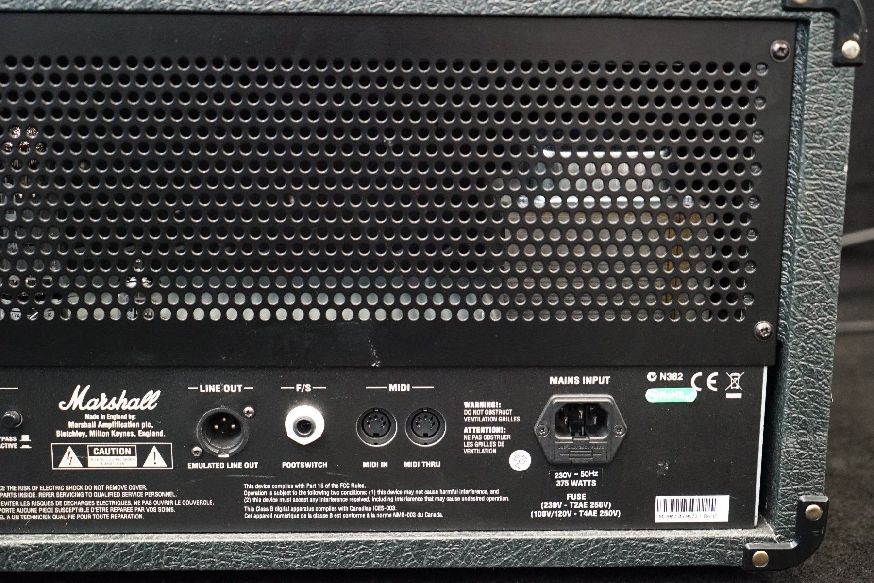 Marshall Amplificatori: Marshall JVM410H (Head) Fussliste – Usato da Ortschwaben venduto da Musictrade 8