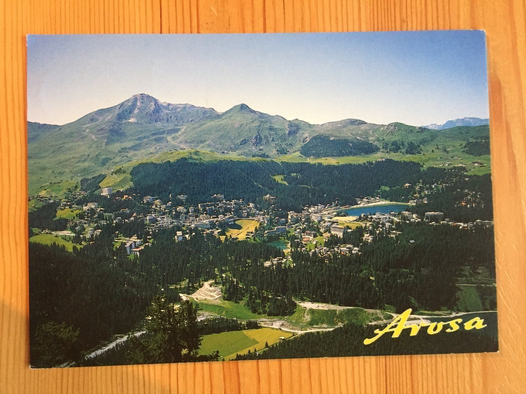 Cartoline postali: Arosa mit Weisshorn - AK 1996 – Usato da Oberuzwil venduto da Henri09