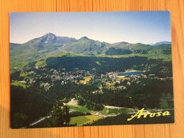 Arosa mit Weisshorn - AK 1996