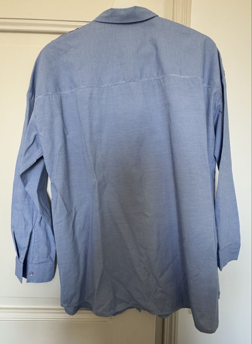 Stradivarius Blusen: Stradivarius Bluse Hellblau mit Blumenstickerei Gr. M. – Neu (gemäss Beschreibung) aus Zürich von ber_78xz 1