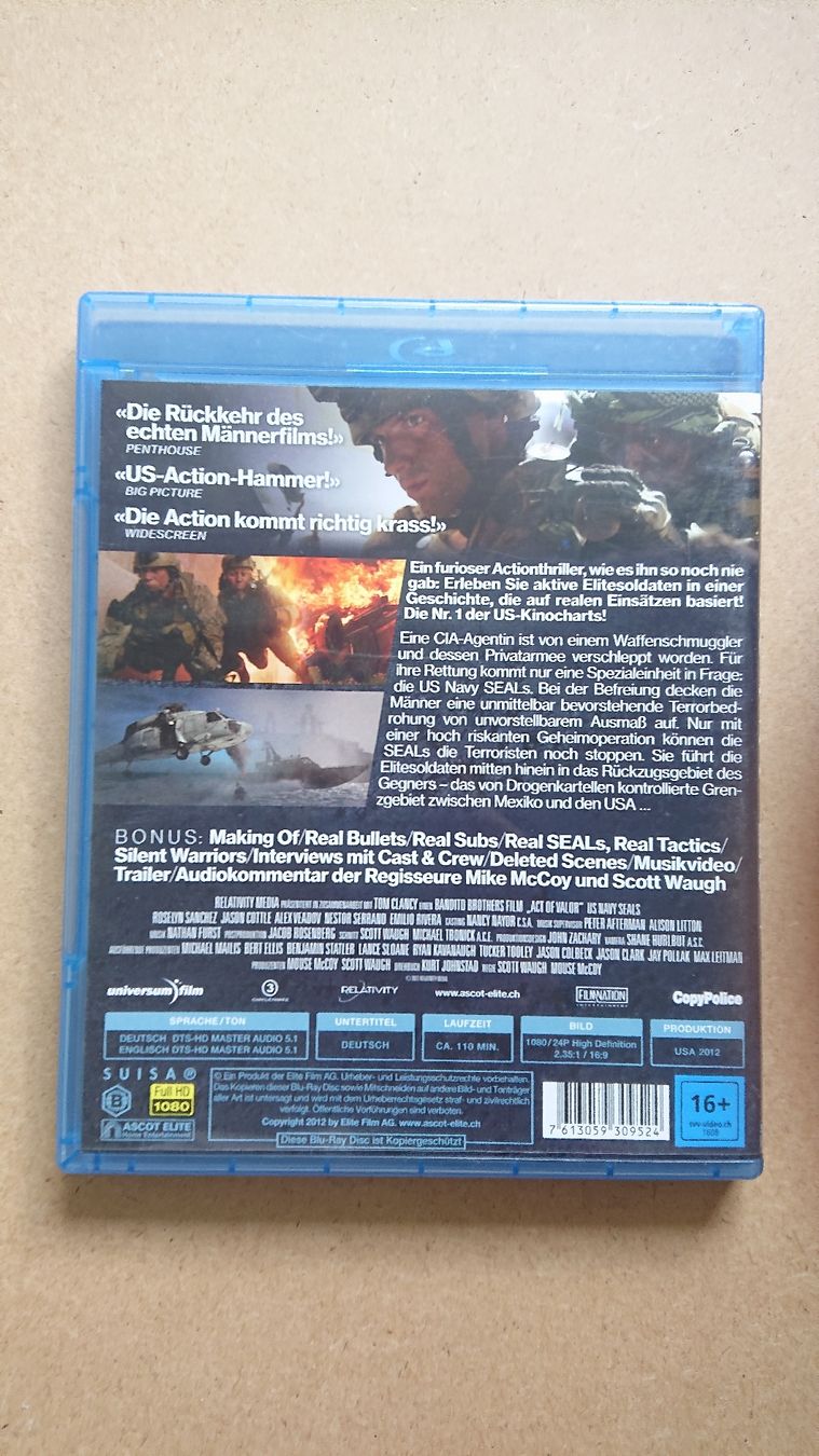 Alle DVDs: Act of Valor - Blu-ray - – Gebraucht aus Chur von FreakofRarity 1