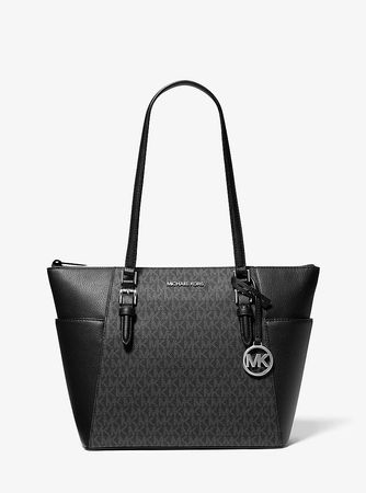New Michael Kors Charlotte Large Logo and Leather bag
