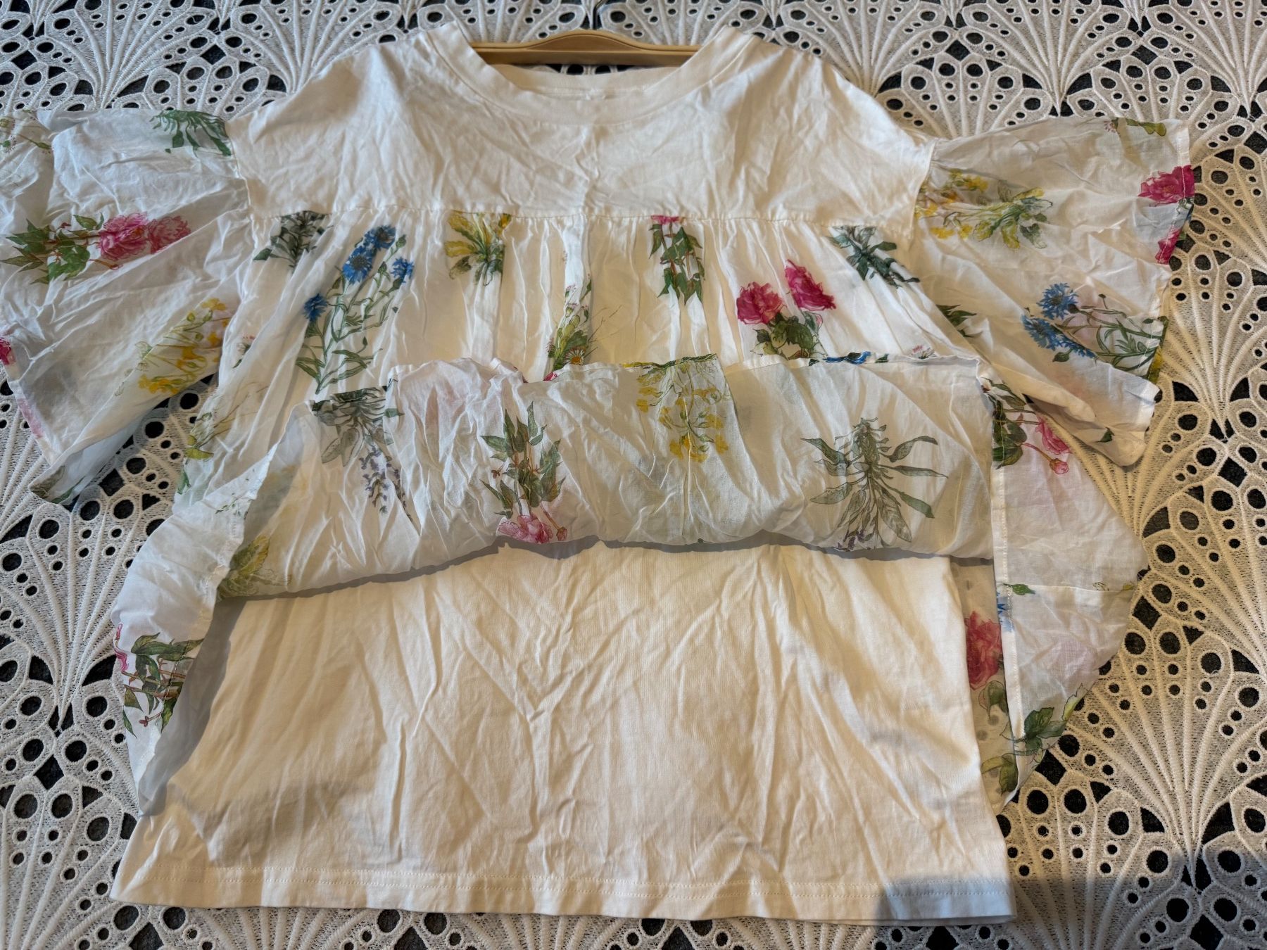 Camicette: Damen Sommerbluse mit Blumenmuster, Gr M – Usato da Frenkendorf venduto da Style365 7