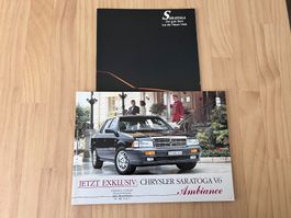 2 Chrysler Saratoga Verkaufsprospekte
