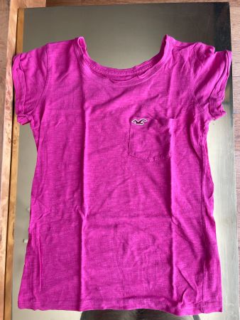 HOLLISTER T-shirt, pink, size XS.