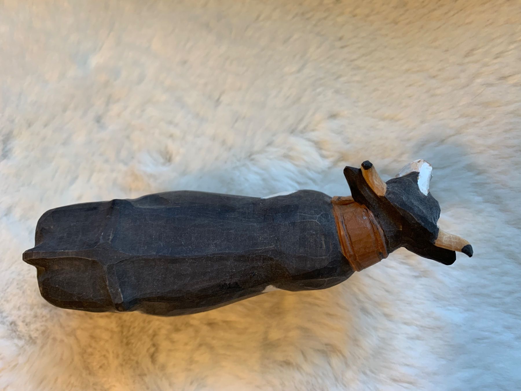 Statuette: Kuh Holz, stehend mit Glocke, Brienzer Schnitzerei, Krippe – Usato da Kloten venduto da petrol5555 4