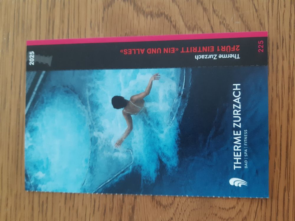 Gutschein 2 für 1 Eintritt Therme Bad Zurzach (Neu (gemäss Beschreibung ...