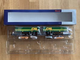 ROCO 67393 Doppeltaschen-Gelenkwagen Kombiverkehr SAE DC
