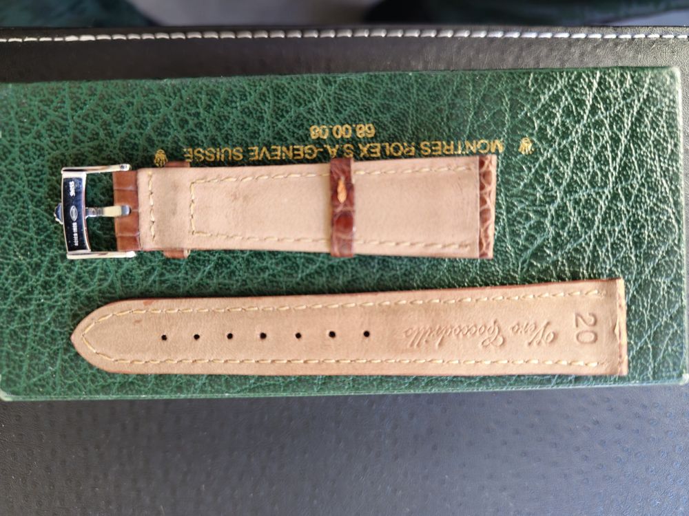 Rolex Lederarmband Krokodil 20mm Armband Datejust Day date 3