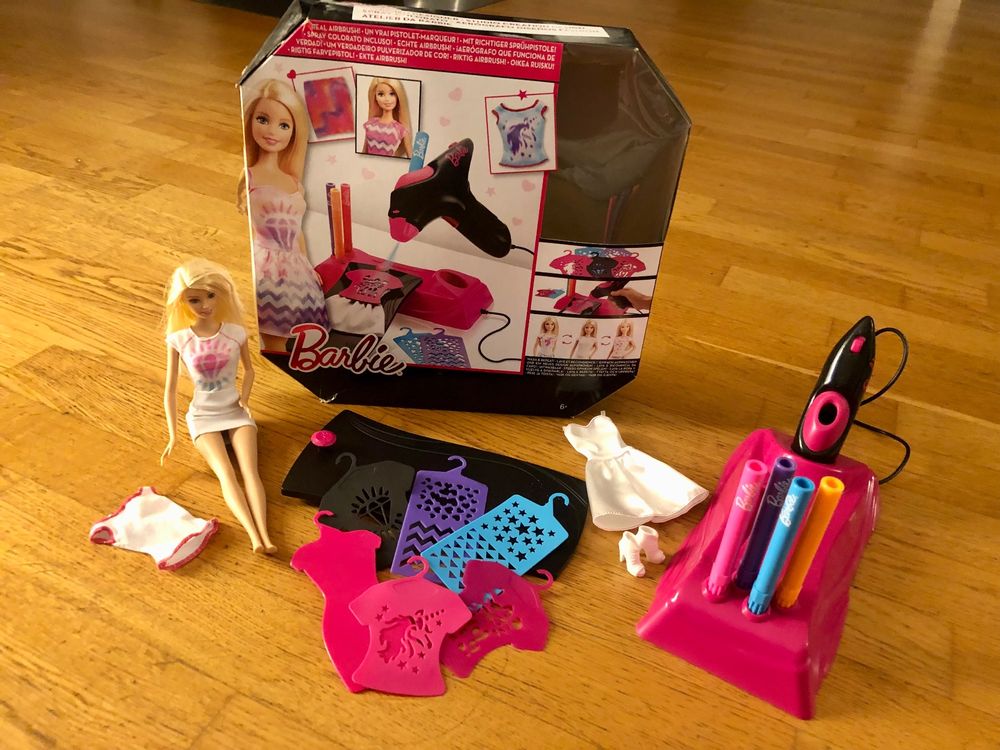 1x Barbie Airbrush Designer Set 6 Jahre alles vorhanden Acheter sur Ricardo