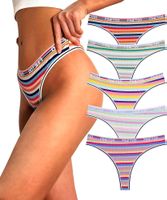 Lot de 5 strings pour femme en coton avec taille M
