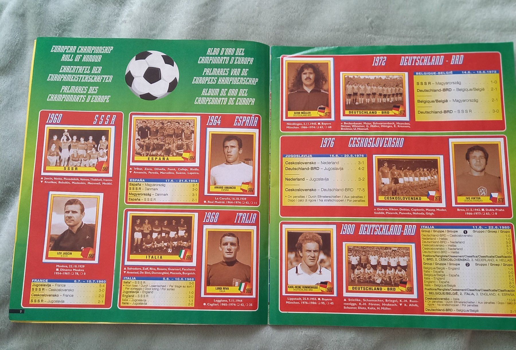 Panini Album: Panini Europa 96 Album – Usato da zürich venduto da Maratonga 1