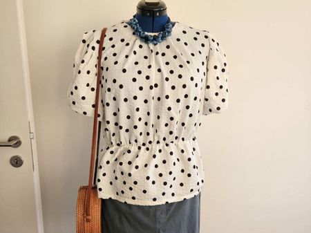 Polka dot blouse (44)