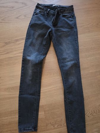 Jeans Denim schwarz High Waist Grösse 38 gebraucht