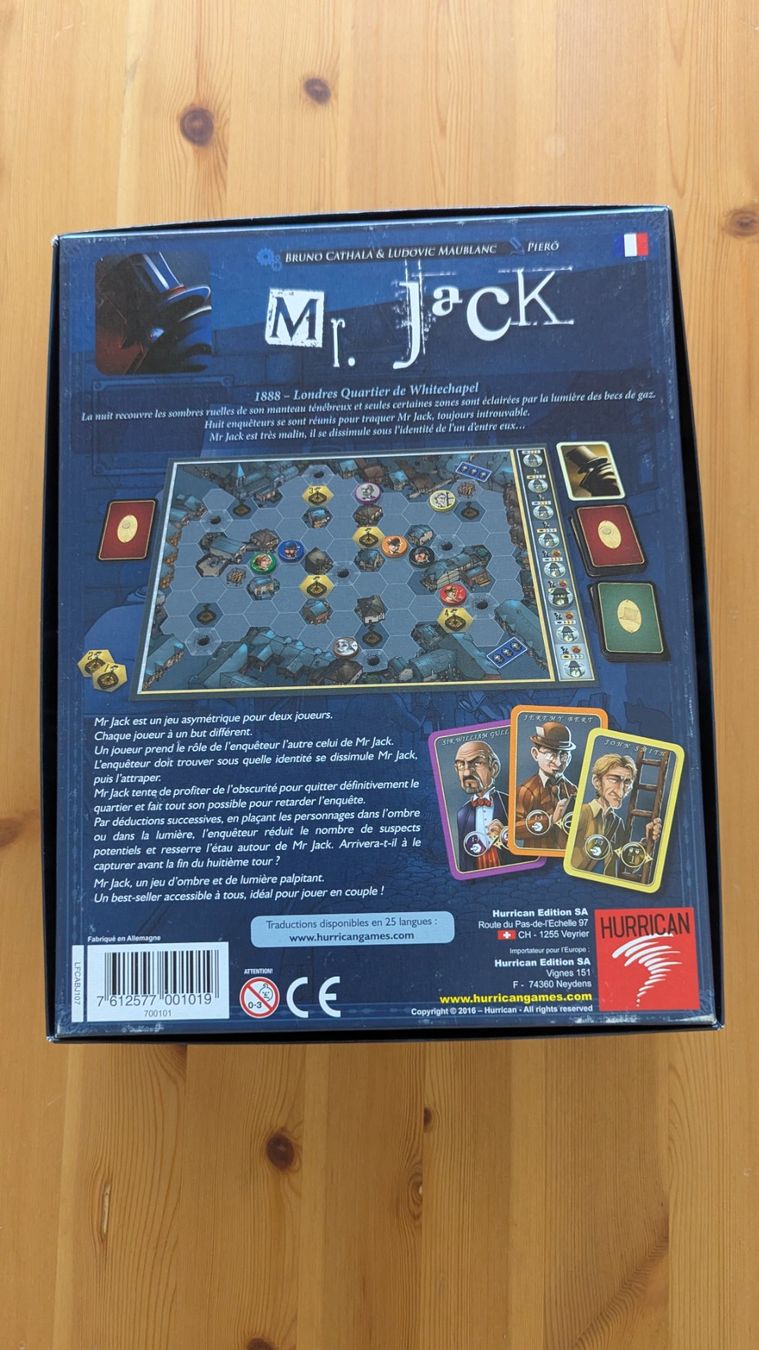 Giochi: Jeu de société Mr Jack - 2 joueurs – Usato da Pully venduto da dia_6tzd 1