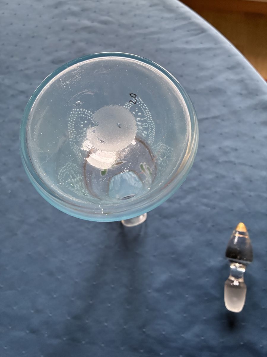 Caraffe: antikes Liqueurservice, hellblau – Usato da Dornach venduto da Rosengarten 2