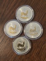 Silberunzen Krügerrand Gildet 4Stk.