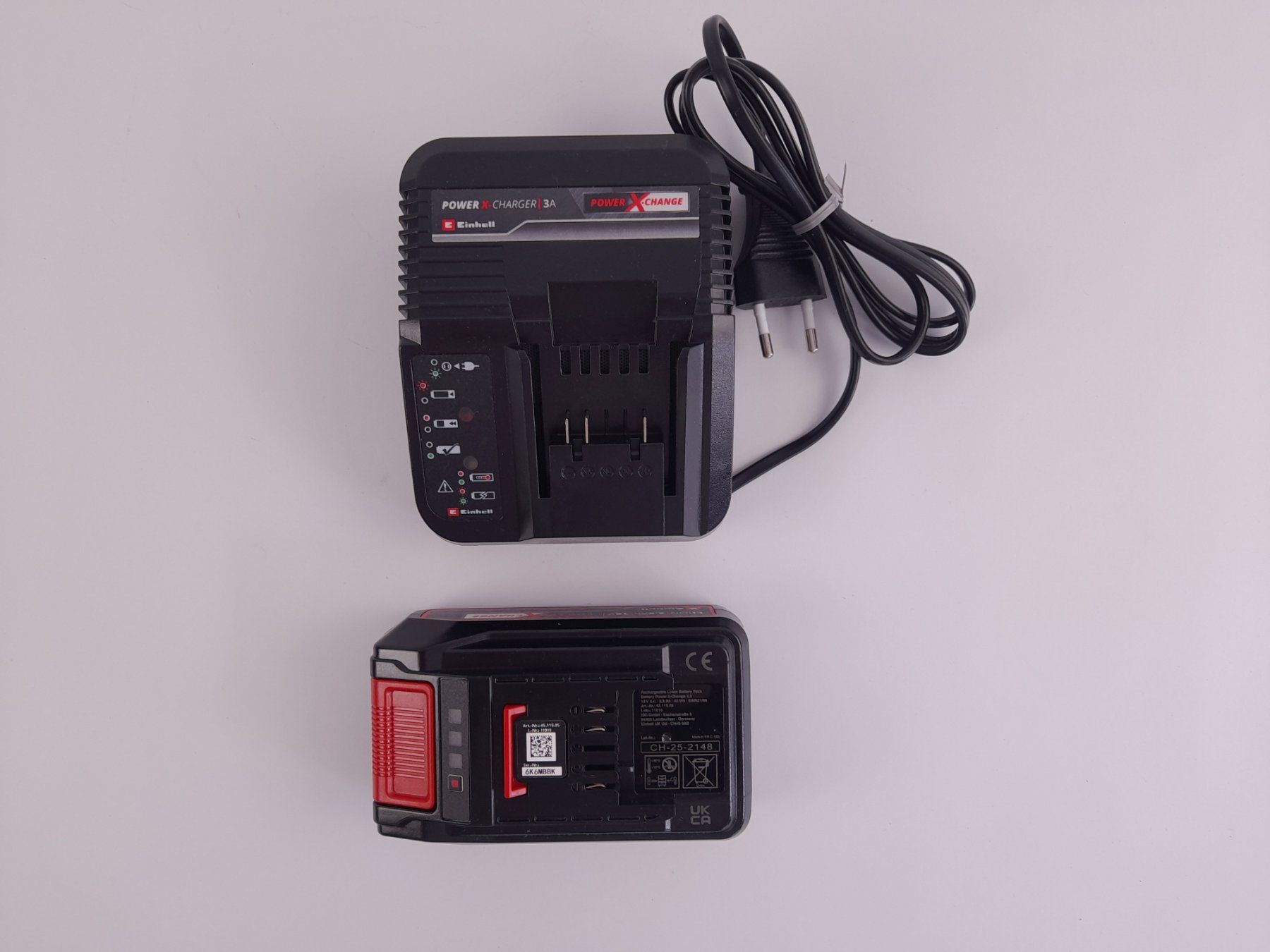 Einhell Caricatori & Batterie: EINHELL Akkuladestation Starter Kit 18V 2,5Ah – Nuovo (secondo la descrizione) da Liebefeld venduto da Restwert_Liebefeld 1