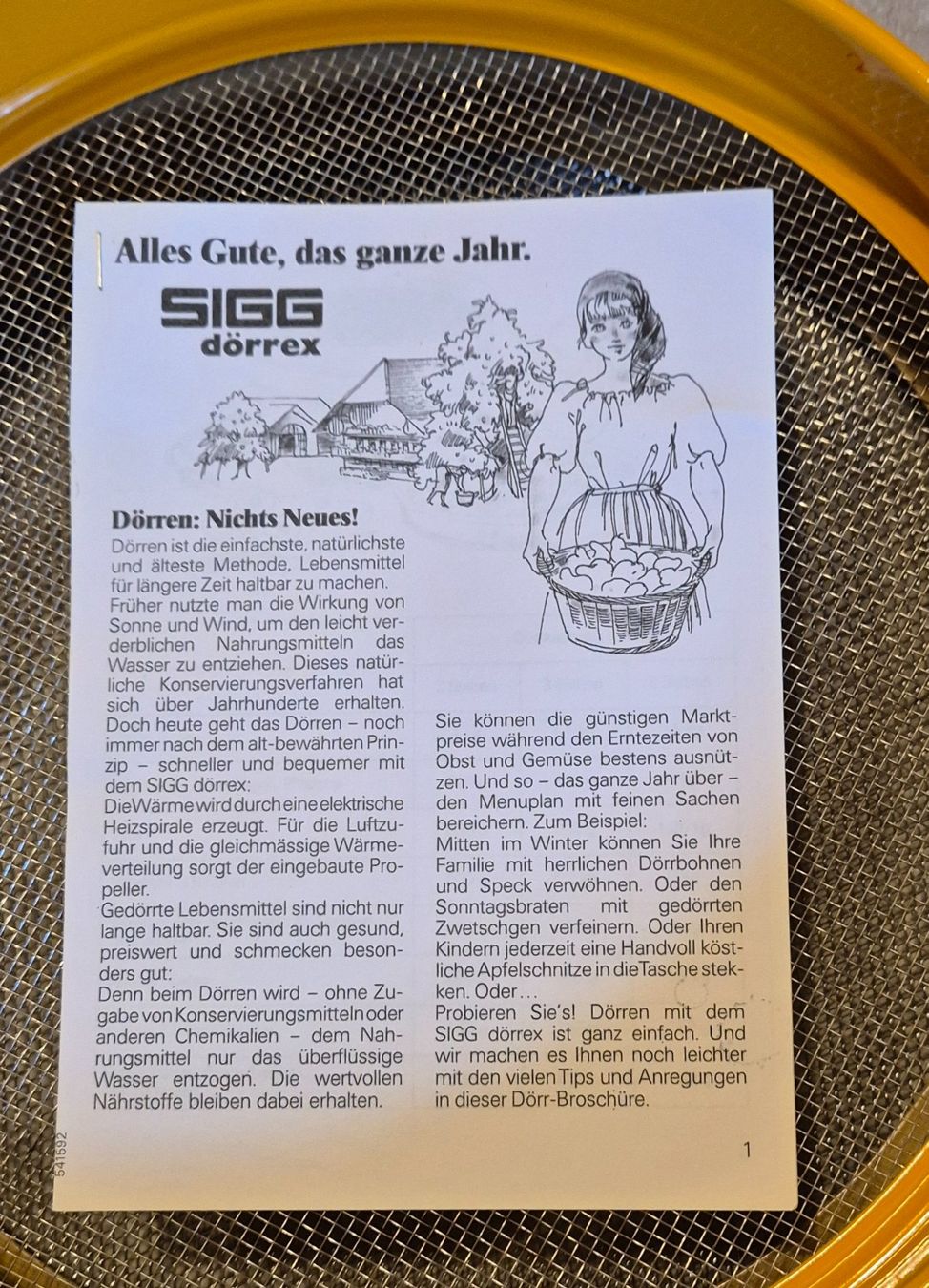 Sigg Elettrodomestici da cucina: Sigg Dörrex Nr. 1780 mit 6 Metall Sieben – Usato da Neerach venduto da sillis 6