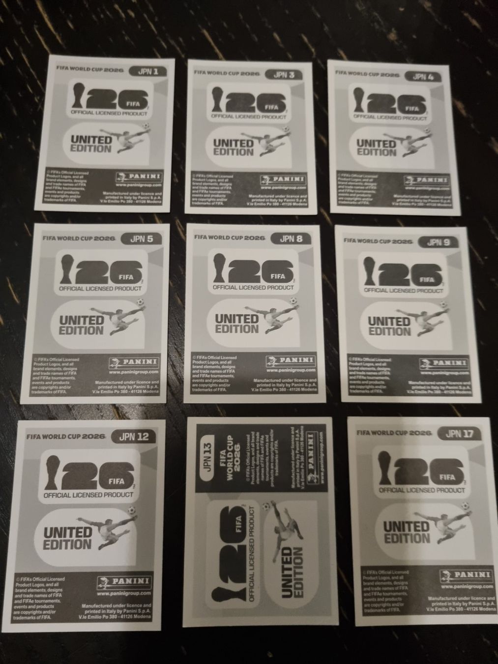 Panini Carte collezionabili: Panini Japan 9er Set – Nuovo (secondo la descrizione) da Kaiseraugst venduto da muggel27 1