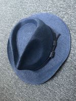 Sommerhut aus Papierfaser blau Grösse 59 Made in Italy