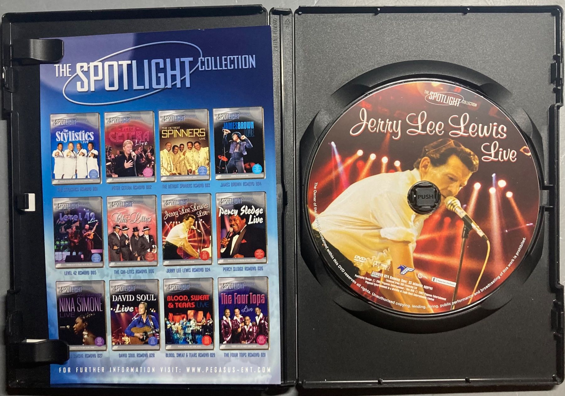 Tutti i DVDs: JERRY LEE LEWIS - LIVE – Usato da Poliez-Pittet venduto da Newtown-Records 3