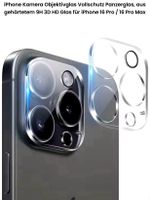 iPhone 16 Pro Kamera Schutz Panzerglas Vollschutz HD 9H 3D