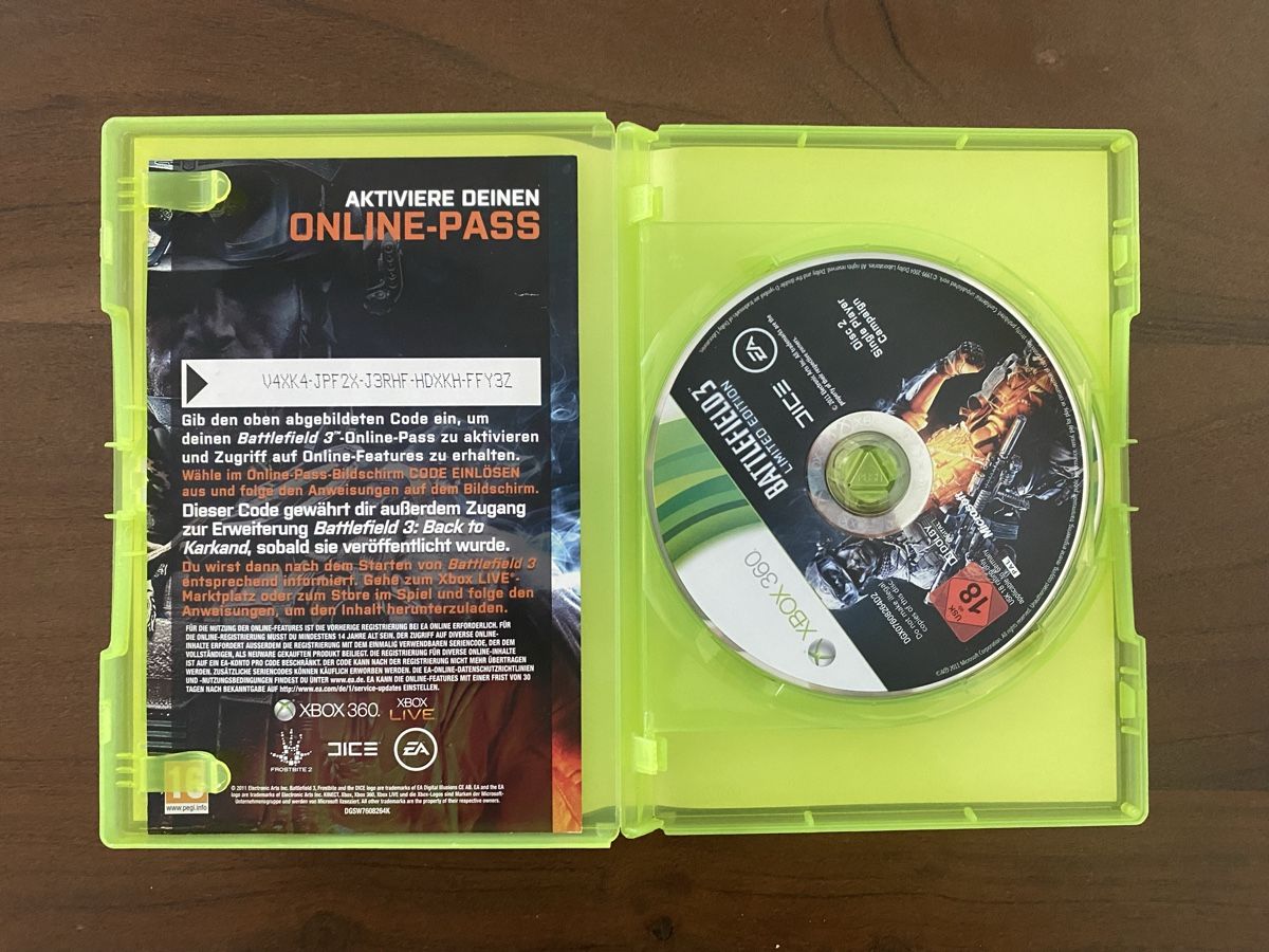 Microsoft Giochi: Battlefield 3 für Xbox 360 – Usato da Thunstetten venduto da Virus_33 1