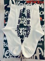Socks Cotton Ribbed Knit  Socken Comme des Garçons