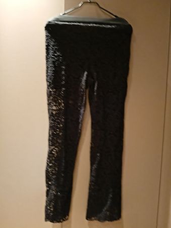 Pantalon dentelle noire