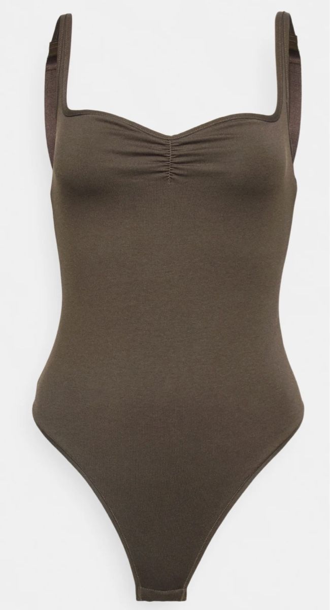 Samsøe Samsøe Top: Samsoe Samsoe Brown Bodysuit – Usato da Kriens venduto da tiy_wxz5
