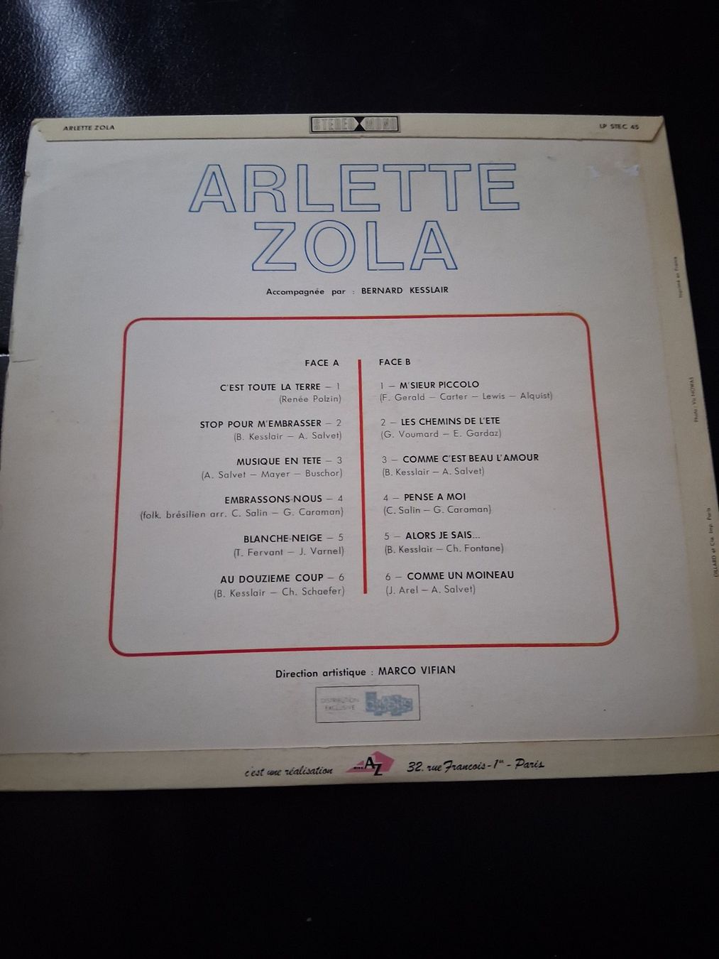 Schallplatten: Arlette Zola - Vinyle 33 tours – Gebraucht aus Aigle von Marcagapit 2