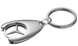 Schlüsselanhänger Einkaufs-Chip Stern Original Mercedes Benz