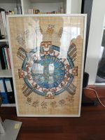 Vintage Original ägyptischer Papyrus handgemalt, 60x90cm