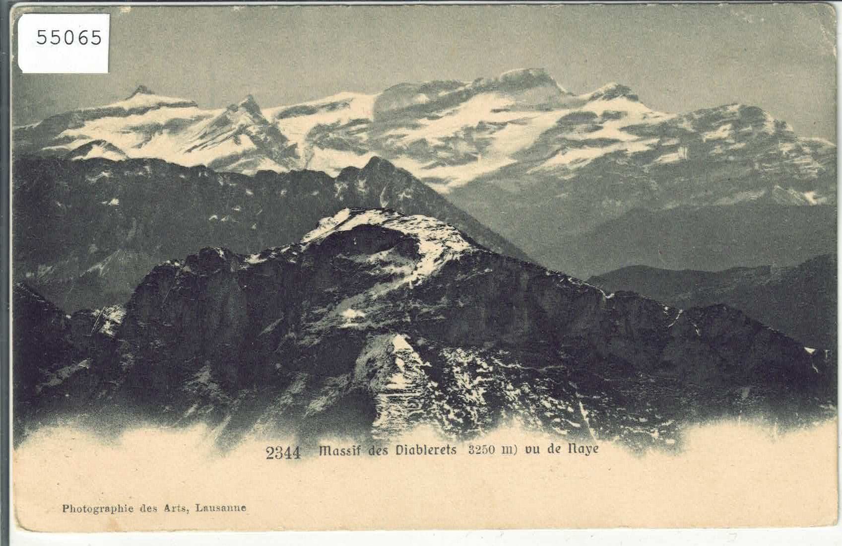 Ansichtskarten: Massif des Diablerets vu de Naye – Gebraucht aus Ettingen von Kartenplanet